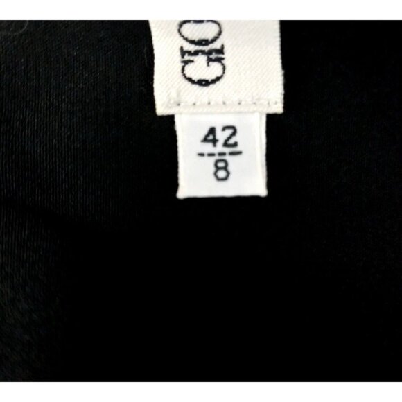 Giorgio Armani Vtg Le Collezioni Long Sleeve Fitted Dress Sz 42/8 Whimsigoth - Picture 8 of 9